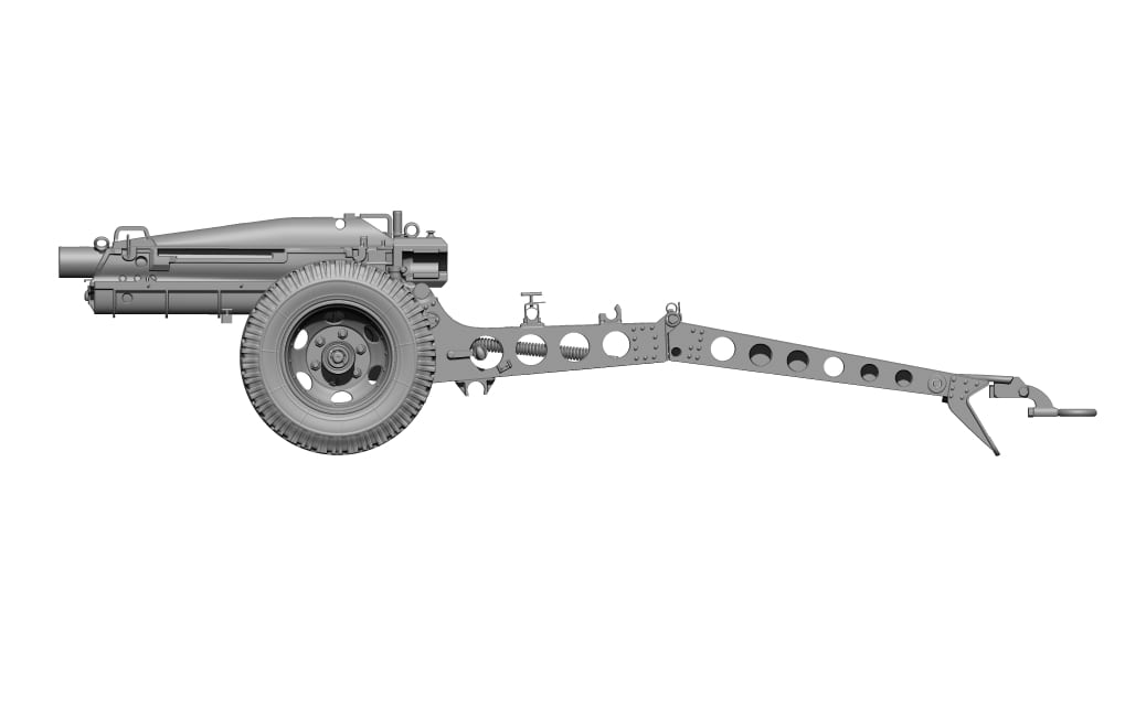 H3 Models 35067 1/35 WW2 M1A1 Howitzer 75mm