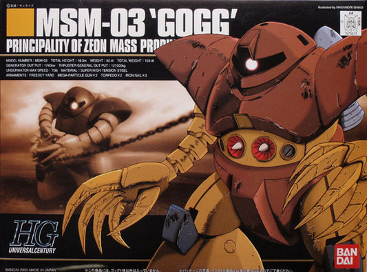 Bandai 1075573 HGUC 1/144 #8 MSN-03 Gogg Mobile Suit Gundam