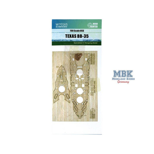 FlyHawk W70165 1/700 USS TEXAS BB-35£¨FOR TRUMPETER 06712) Wooden Deck