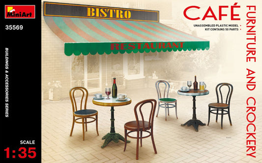 MiniArt 35569 1/35 Cafe Furniture & Crockery